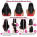 14 inch Human Hair Water Wave Headband W