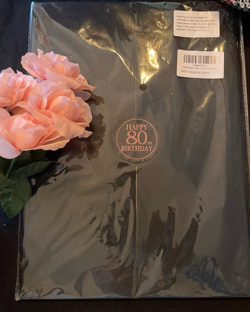 80th birthday guest book