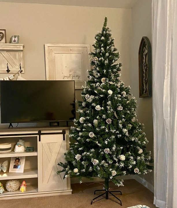 Best Choice Products 6ft Pre-Decorated Holiday Christmas Tree for Home, Office,
