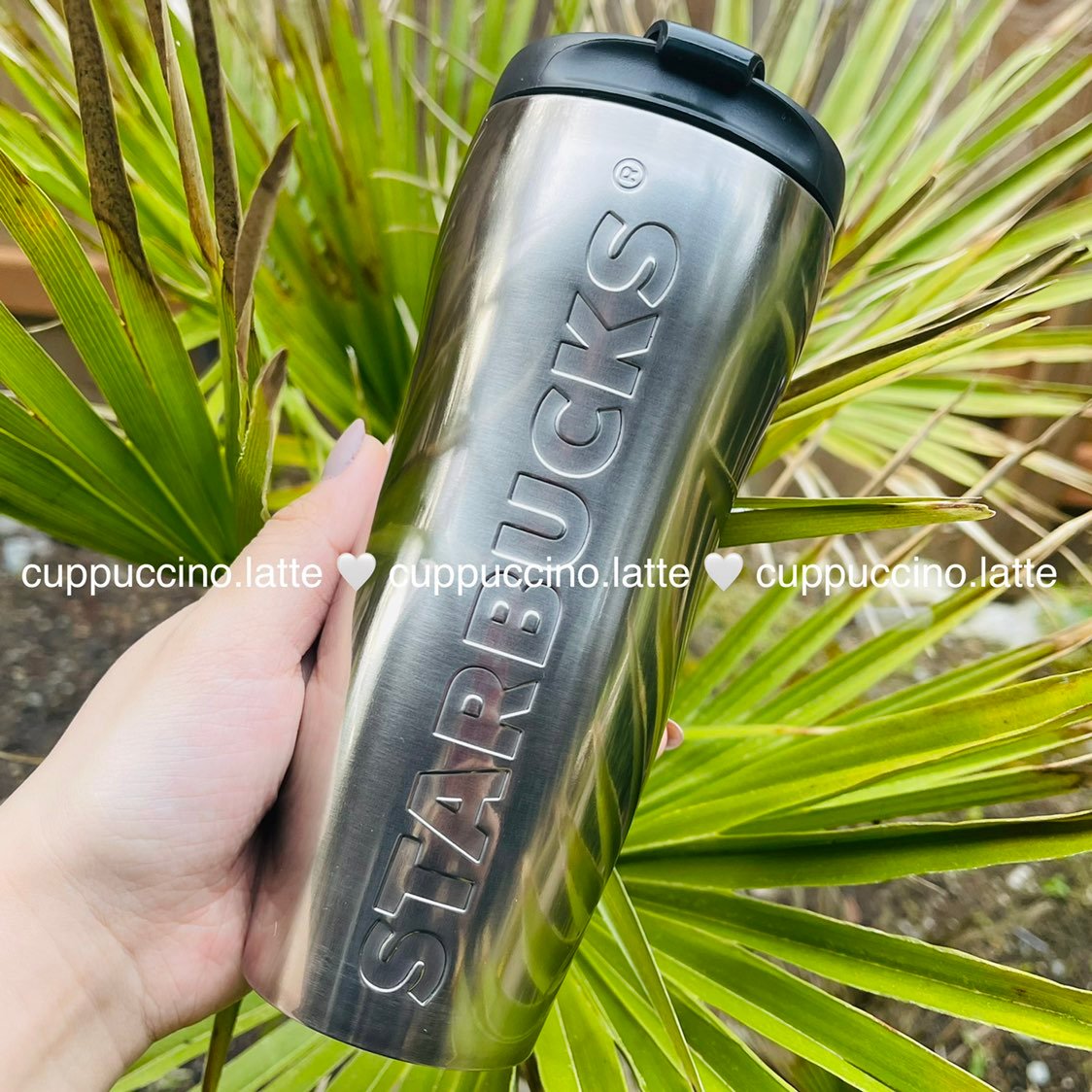 NEW Starbucks 2022 Summer Metallic Silver Mirror SS Travel Tumbler