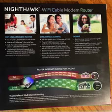 NetGear Nighthawk AC1900 Dual-Band WiFi 5 Router in Black