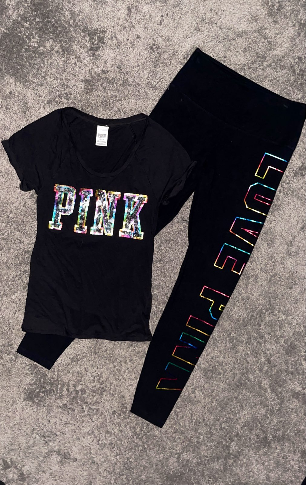 PINK Rainbow Outfit