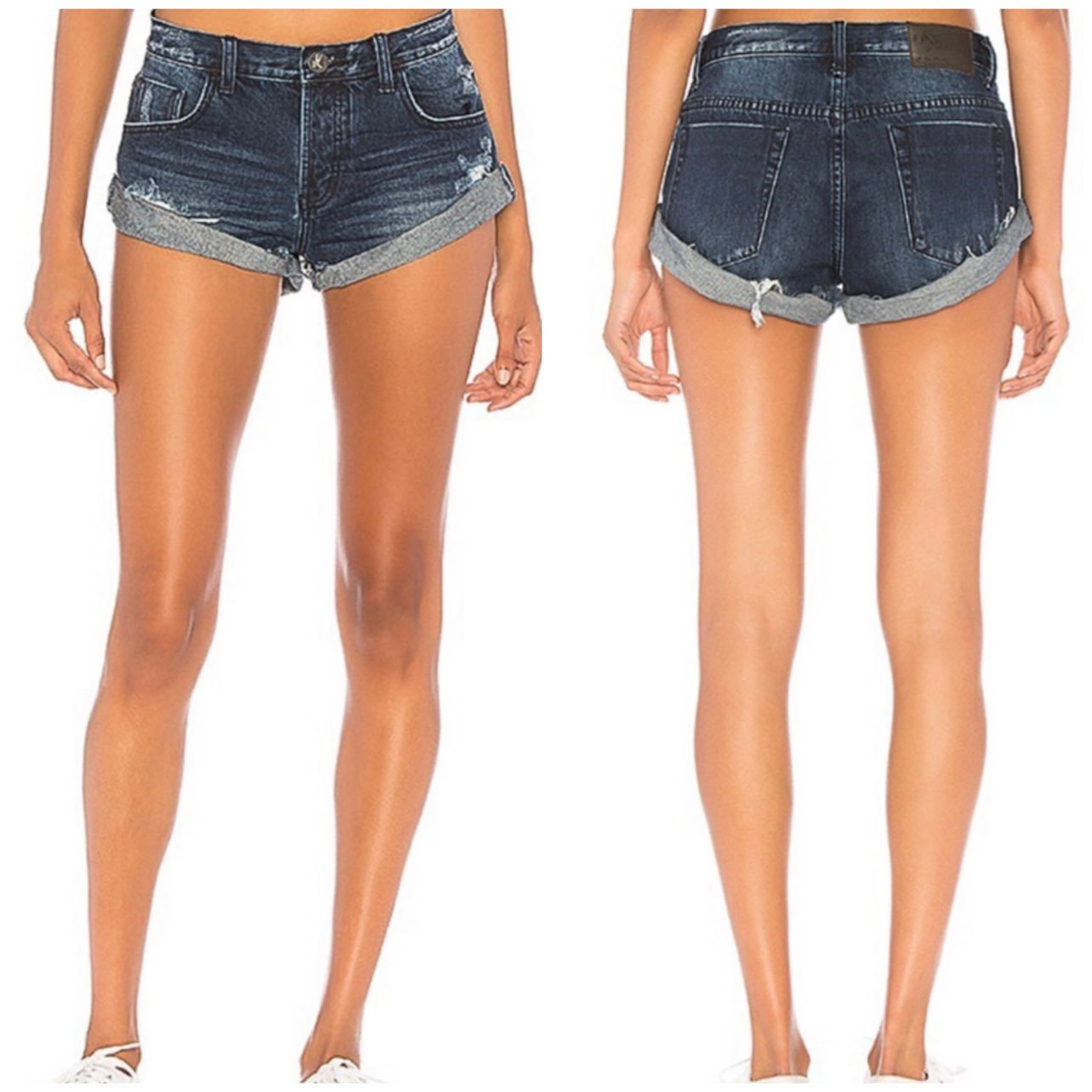 ONE TEASPOON Bandits Distressed Denim Sh