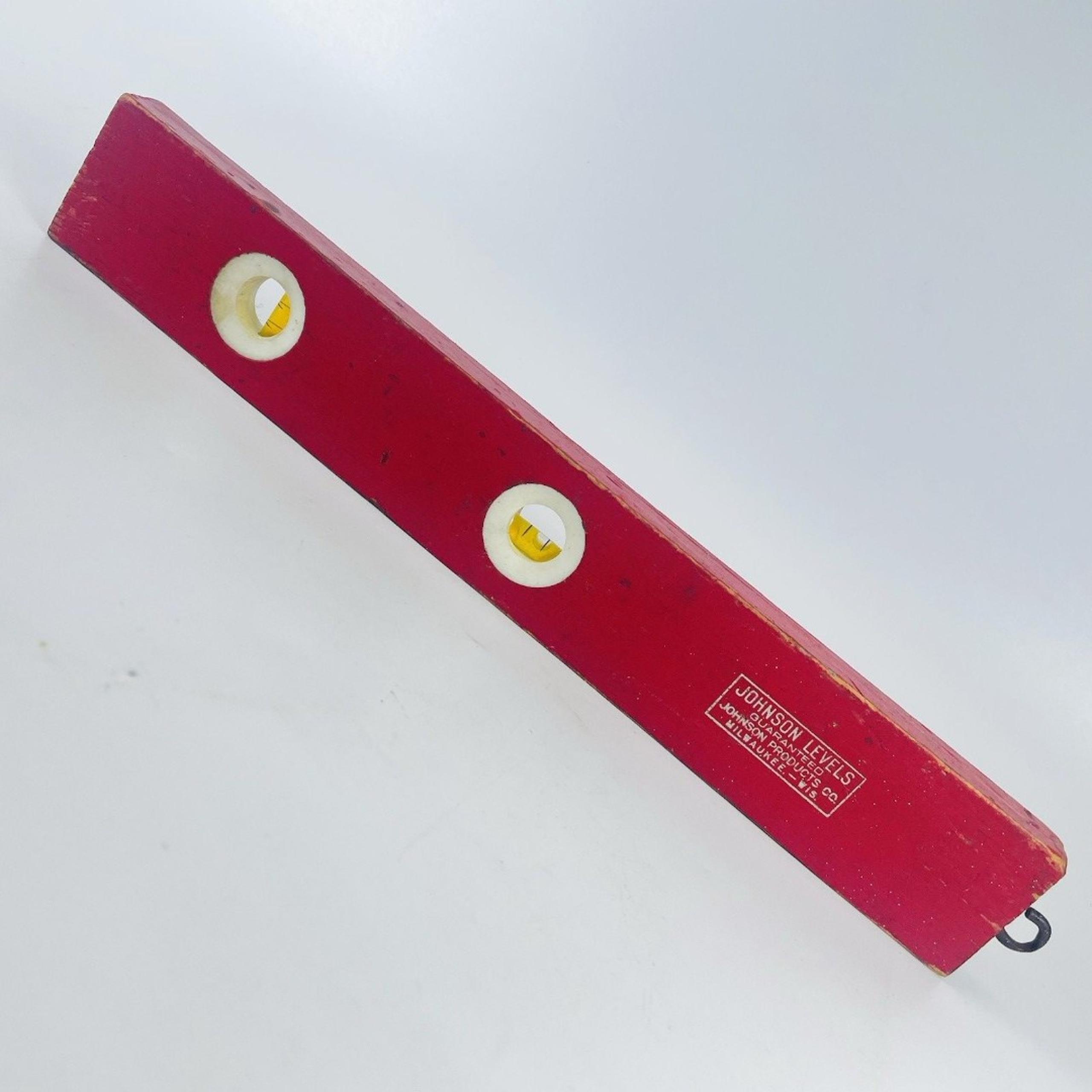 VINTAGE 12" WOOD LEVEL Model NO. 1122 Products Milwaukee WI - Johnson