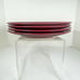 Pier 1 Dinner Plate set of 4 crimson red made in Japan handcrafted 10.75