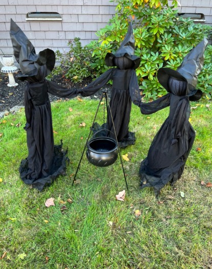 3 Pack 48 Halloween Witch Decorations Outdoor Yard Stakes, Multicolored