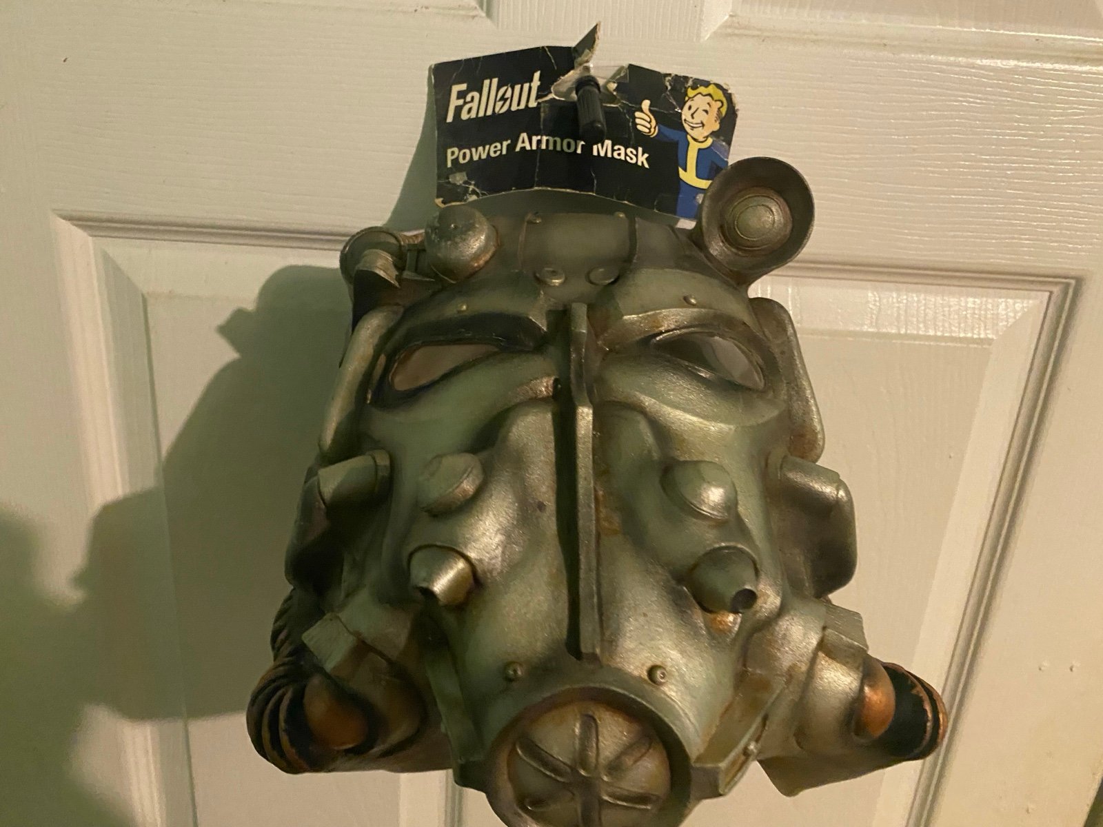 FALLOUT Power Armor Helmet Rubber Mask - 2016 Bethesda - Cosplay Halloween RARE