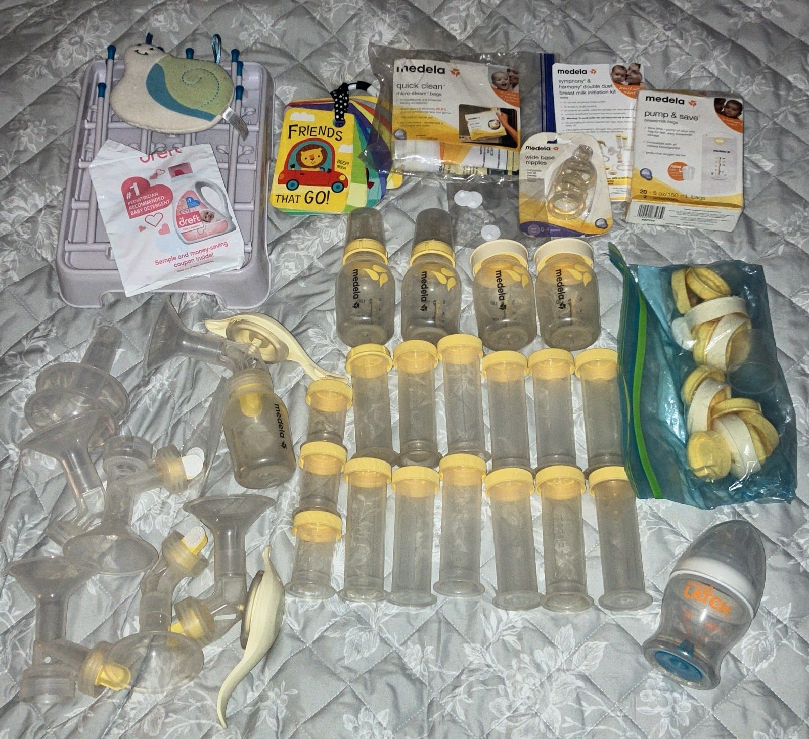 Medela extras/bottles and more!!!