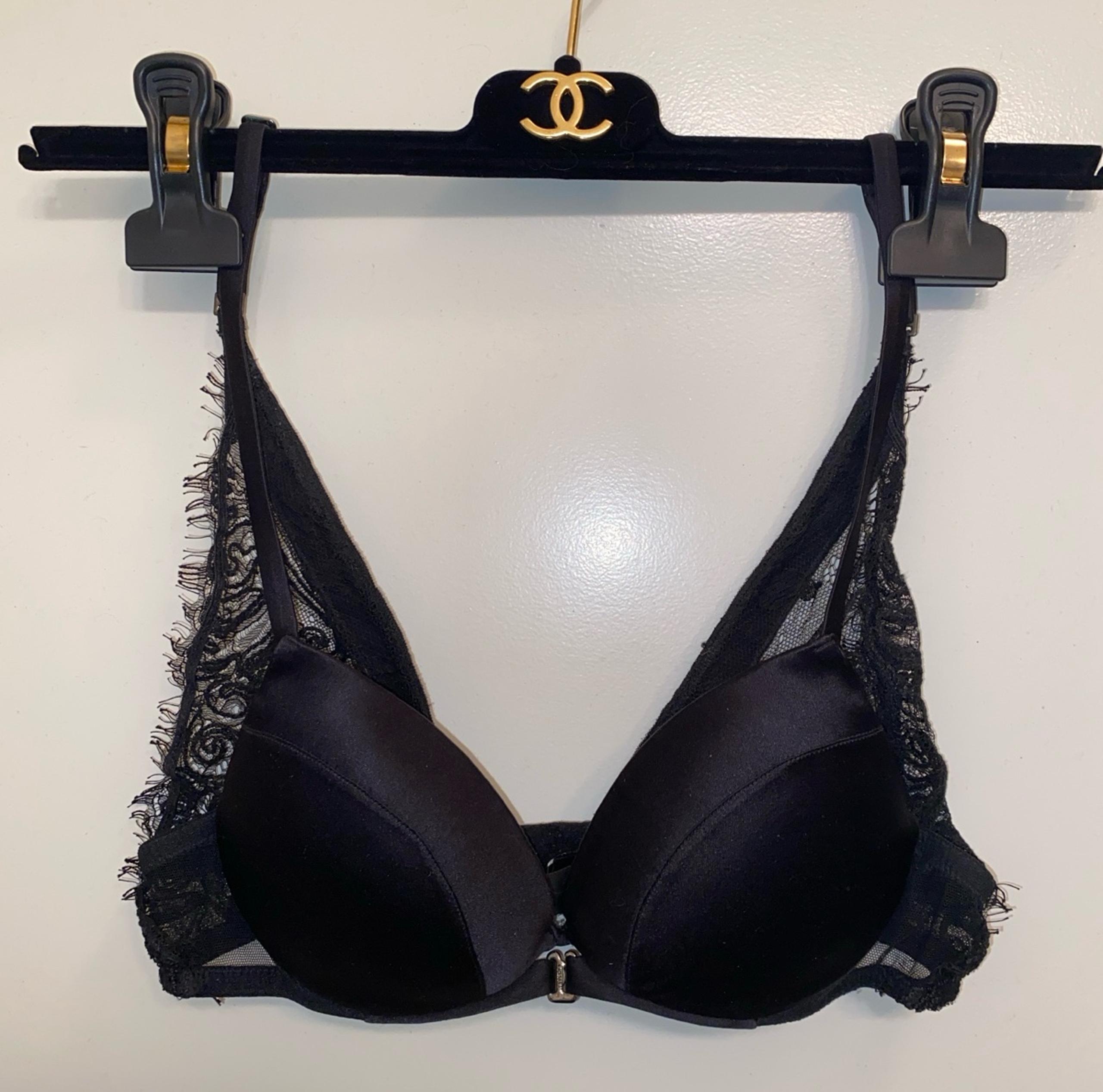 Retl$495 32A La Perla Silk Lace black bra
