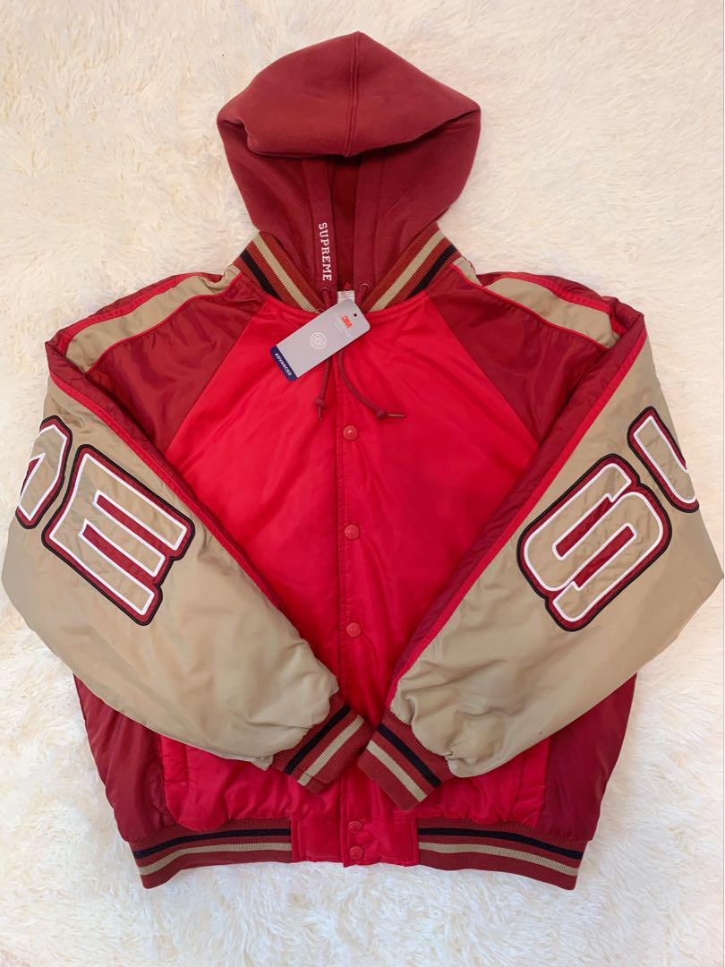 【Brand new, unused】Supreme Hoodie Stadium Jacket Red