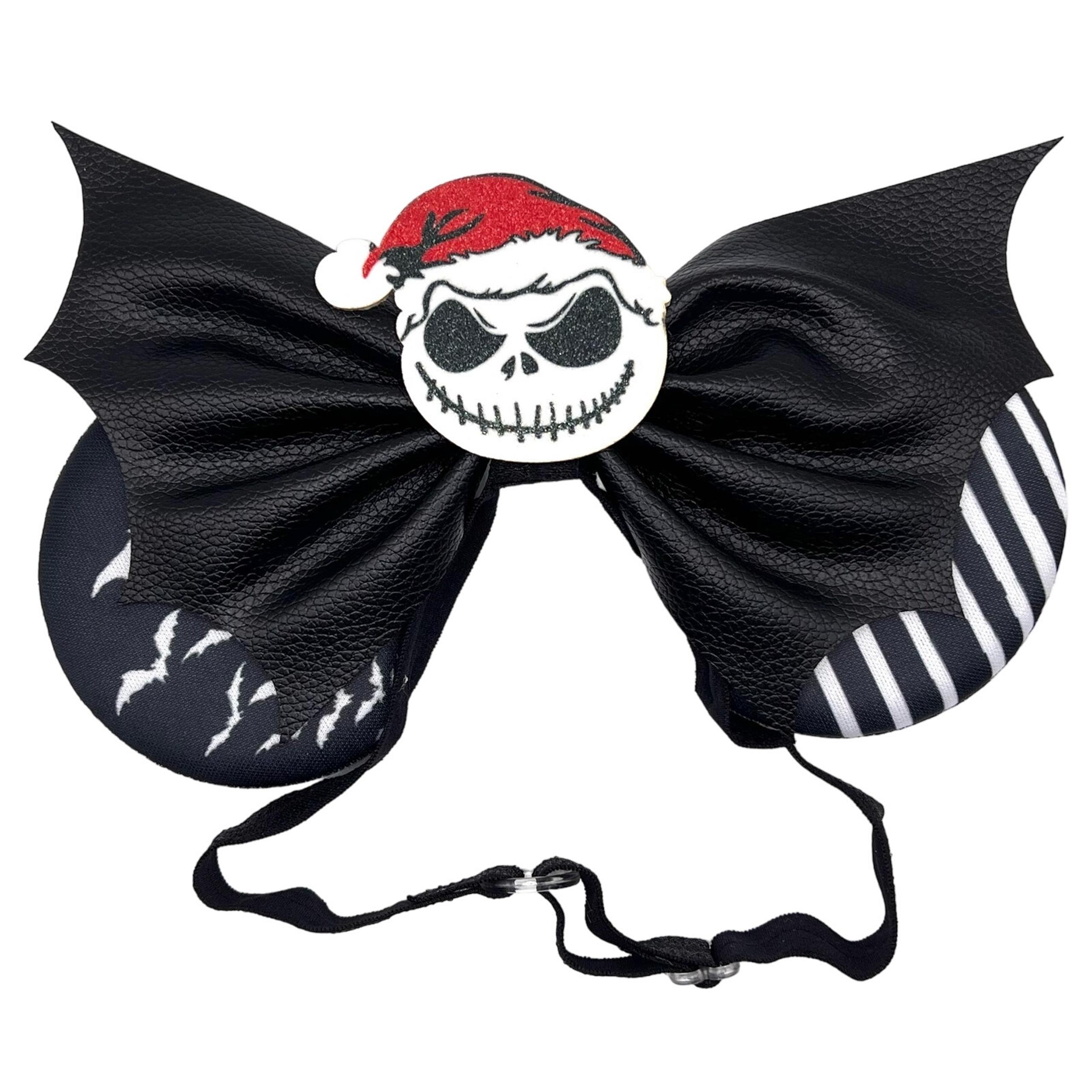 Jack Skellington Elastic Minnie Ears | Nightmare Before Christmas-Inspired Ears