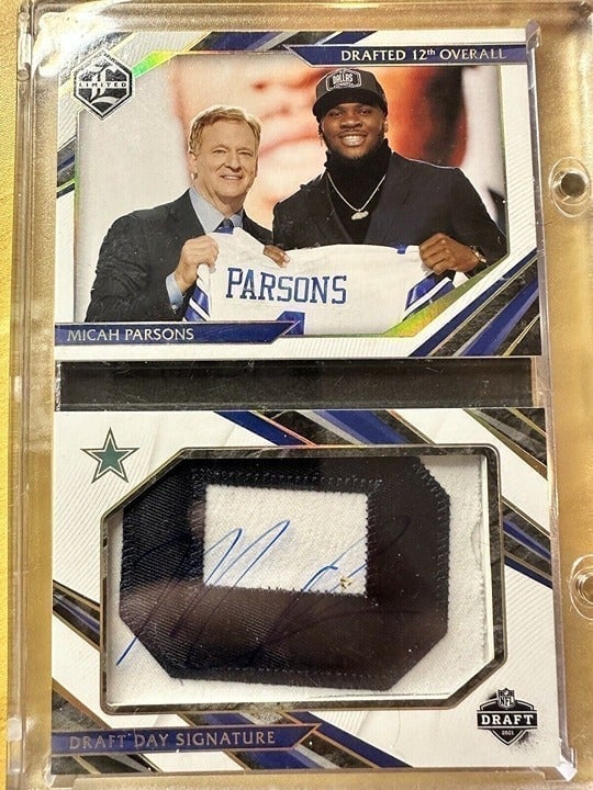 micah parsons rookie booklet auto /46