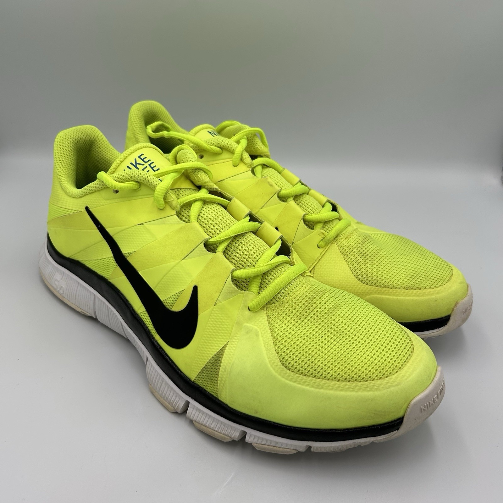Nike Free 5.0 Mens Sz 11.5 Running Shoes Neon Volt Green 511018-307