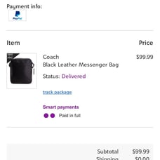 Coach purse