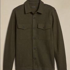 Banana republic BOUCLE SHIRT JACKET Color: Sheltered Earth Sz XL
