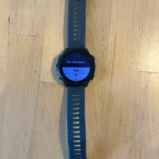 Preowned Garmin Forerunner 245 watch + charging cord