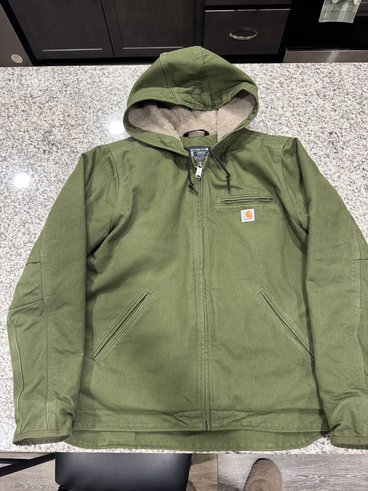 WOMEN'S SHERPA LINED JACKET - LOOSE FIT - WASHED DUCK - 3 WARMEST RATING