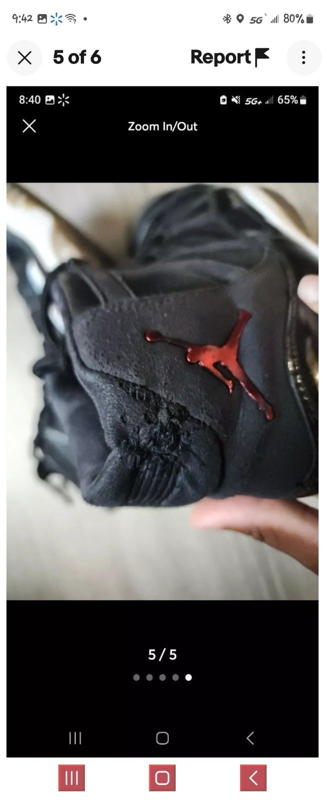 2 pairs of size 15 men jordans