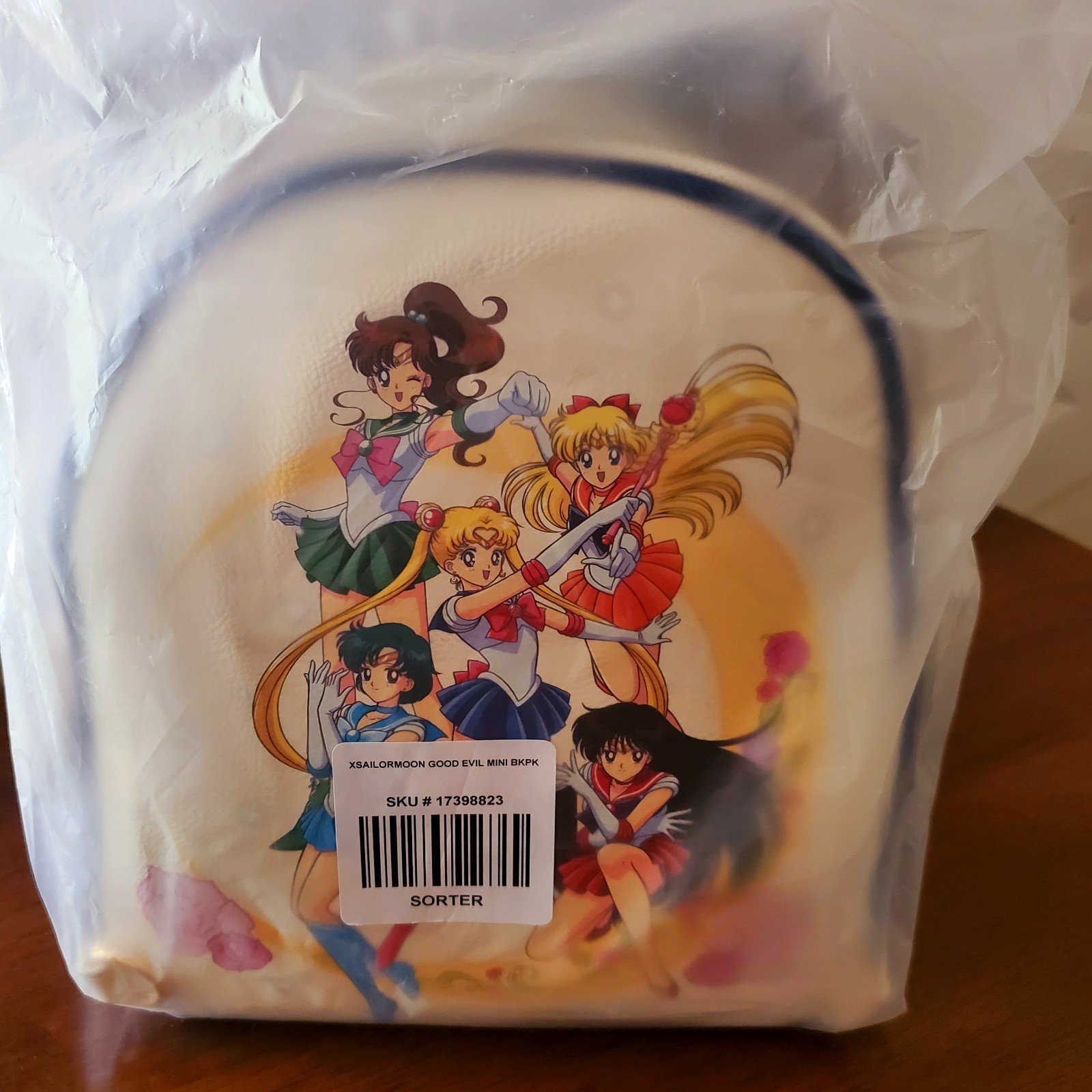 Pretty Guardian Sailor Moon And Black Moon reversible mini backpack