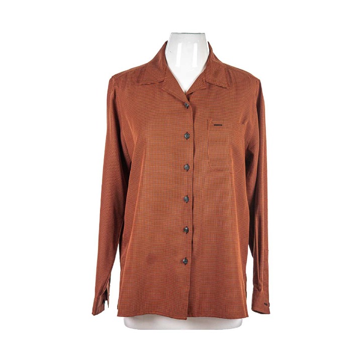 Villager Sport by Liz Claiborne Button Down Shirts MED Orange