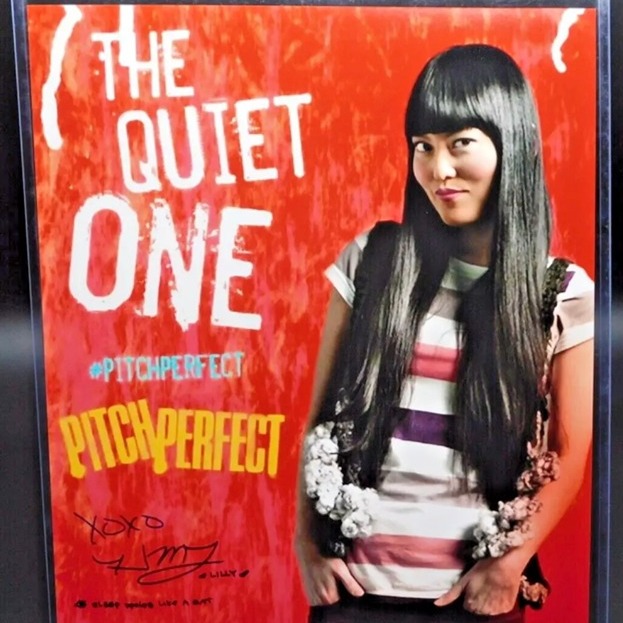 HANA MAE LEE Signed Pitch Perfect 11x14 Photo Sleep Upside like a Bat JSA COA