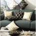 Home Decorative Set of 4 Throw Pillow Covers Gold Foil Pillow Covers 18 ×18