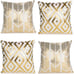 Home Decorative Set of 4 Throw Pillow Covers Gold Foil Pillow Covers 18 ×18