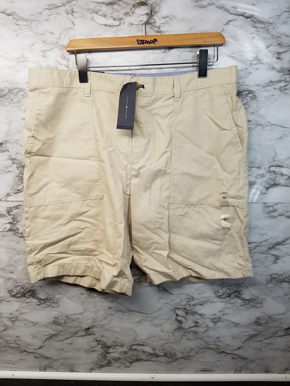 Tommy Hilfiger Mens Flat Front Shorts 36