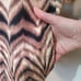Karen Millen England cotton brown animal print silk scarf tie cardigan. S/M NWT
