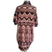 Karen Millen England cotton brown animal print silk scarf tie cardigan. S/M NWT