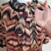 Karen Millen England cotton brown animal print silk scarf tie cardigan. S/M NWT