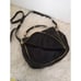 MICHAEL KORS Black Leather Messenger Bag Zip Fold Flap Pockets Gold Medallion