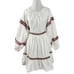 Chufy Bohemian Hari Cut Out Fit & Flare Mini Dress White Size Small Embroidered
