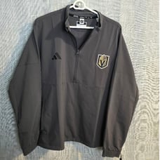 Men's Adidas NHL Golden Knights Pullover Jacket Size L Gray