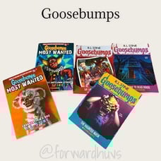 Goosebumps R.L.Stein Soft Cover Books (3 90’s, 1 2013, 1 2015)