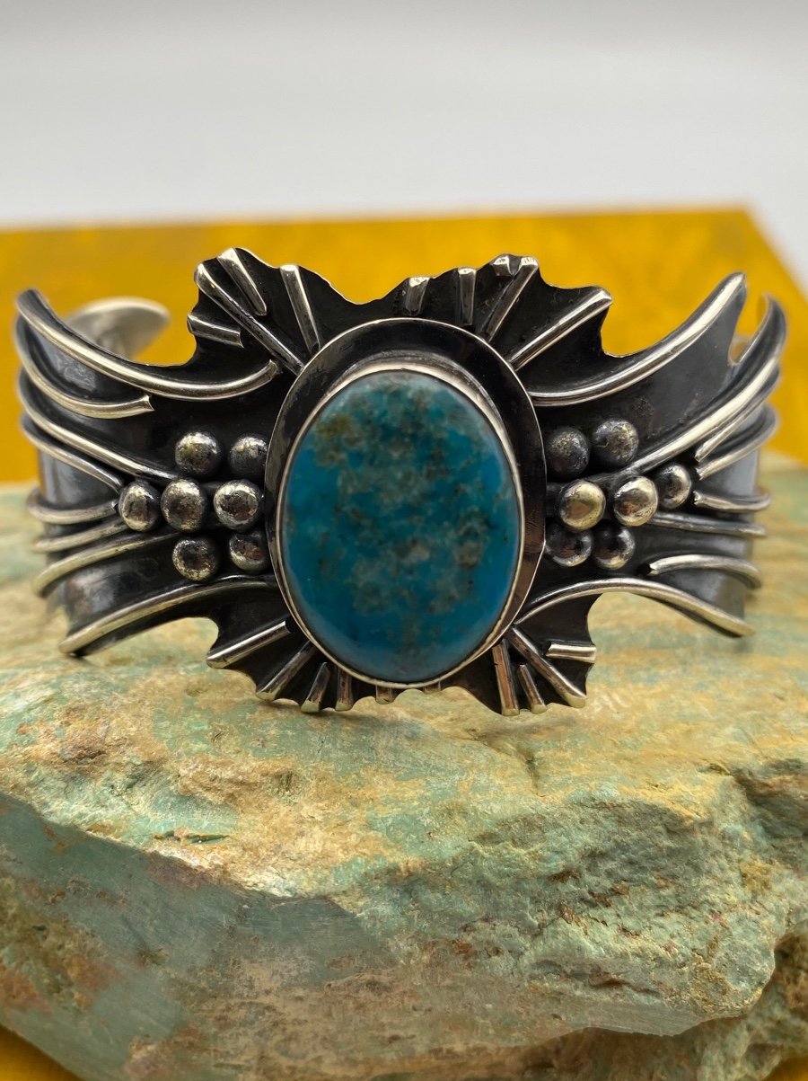 Feather Turquoise Handmade Bracelet