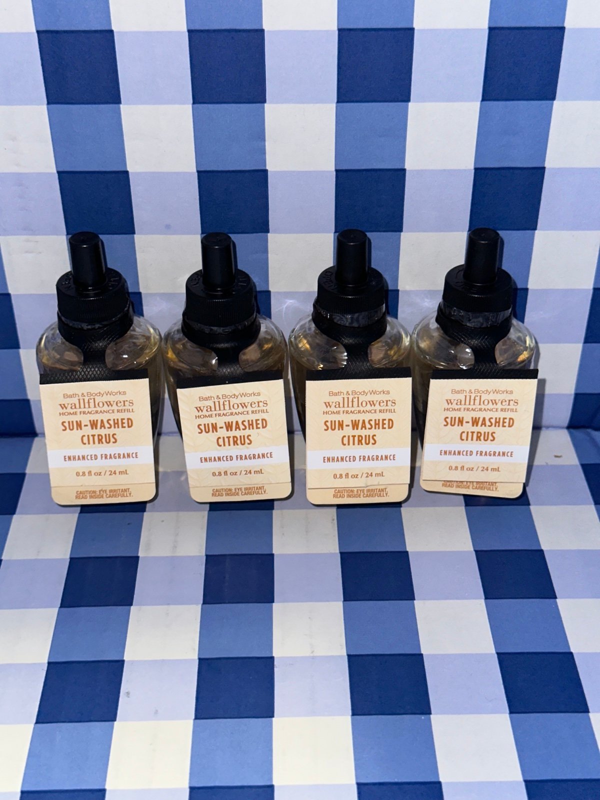 Bath & Body Works SUN-WASHED CITRUS Wallflowers Fragrance Refill (x4)