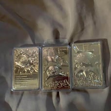 rare Pokemon cards gold plates