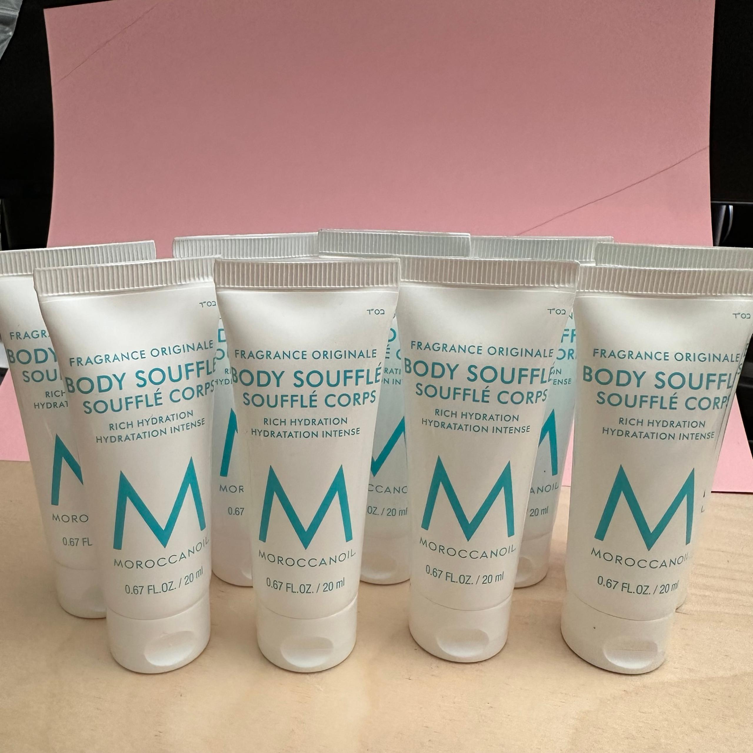 9 x Moroccanoil Body Souffle Moisturizer 0.67 fl. oz/20 mL TRAVEL SIZE
