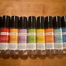 Kids Essential Oil Rollerbottle Set of 9 using doTERRA Oils
