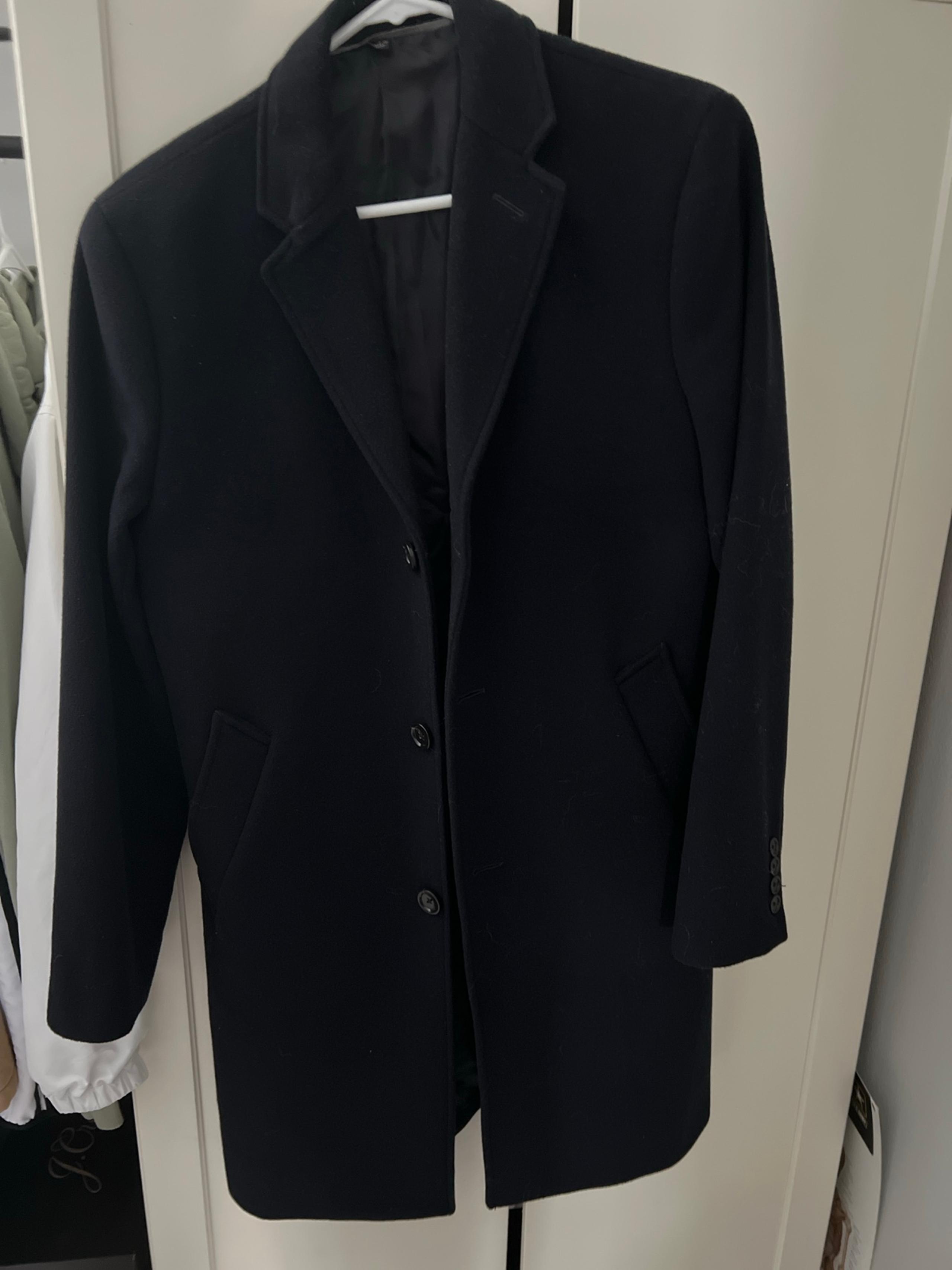 J. Crew Ludlow Wool Cashmere Navy Topcoat Jacket Coat Mens