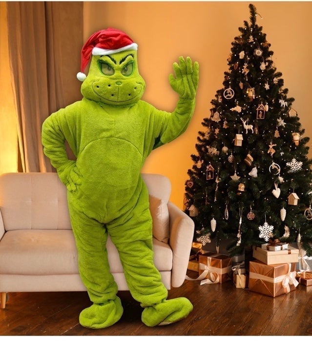 The Grinch Who Stole Christmas, The Grinch Deluxe Furry Costume, Plush, 84 Tal