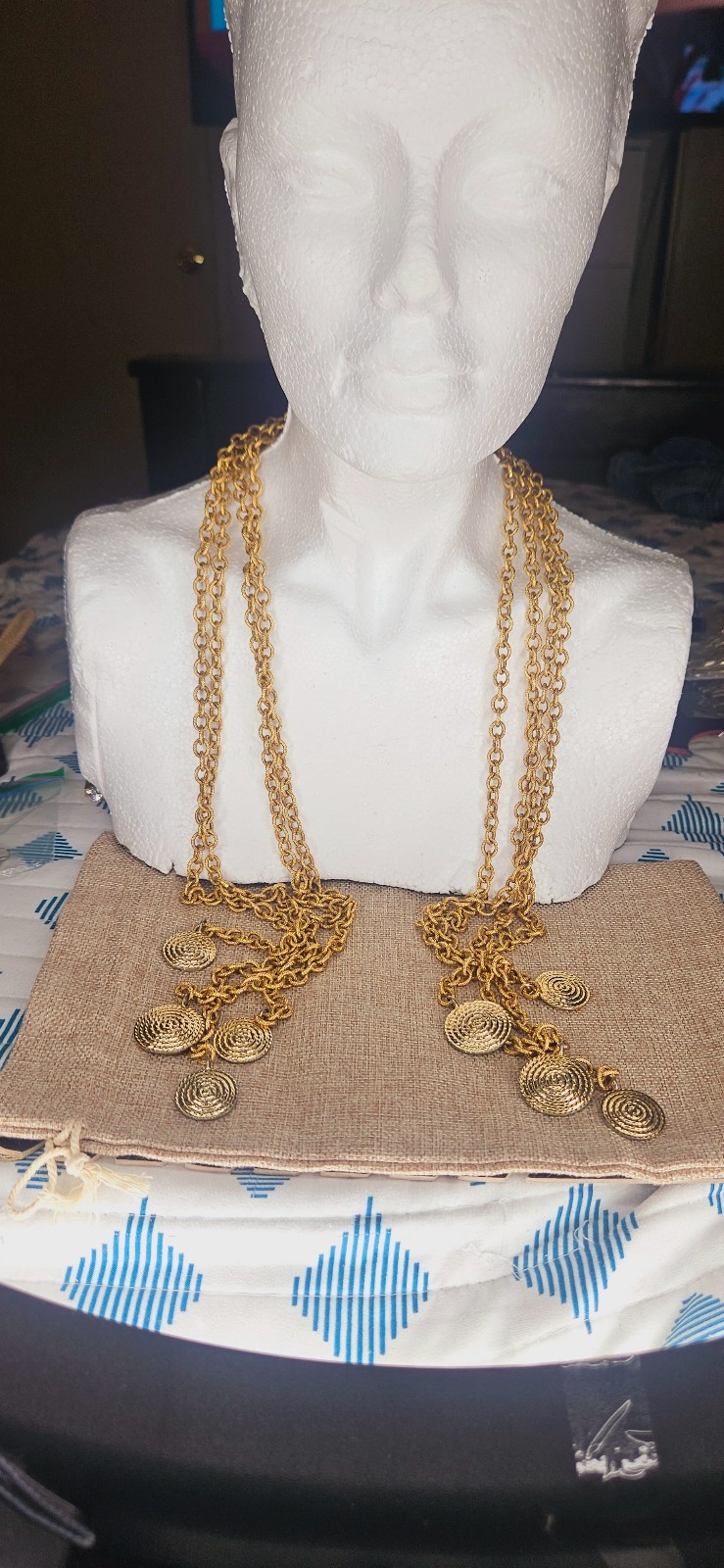 JAY FEINBERG necklace Gold Elegant Vintage #jw3