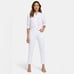 NEW NYDJ Margot Girlfriend Relaxed Fit Lift Tuck Jeans in Optic White Size 10