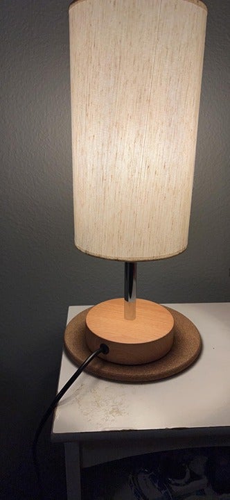 Yarra-Decor Bedside Table Lamp with USB Port - Touch Control for Bedroom Wood 3