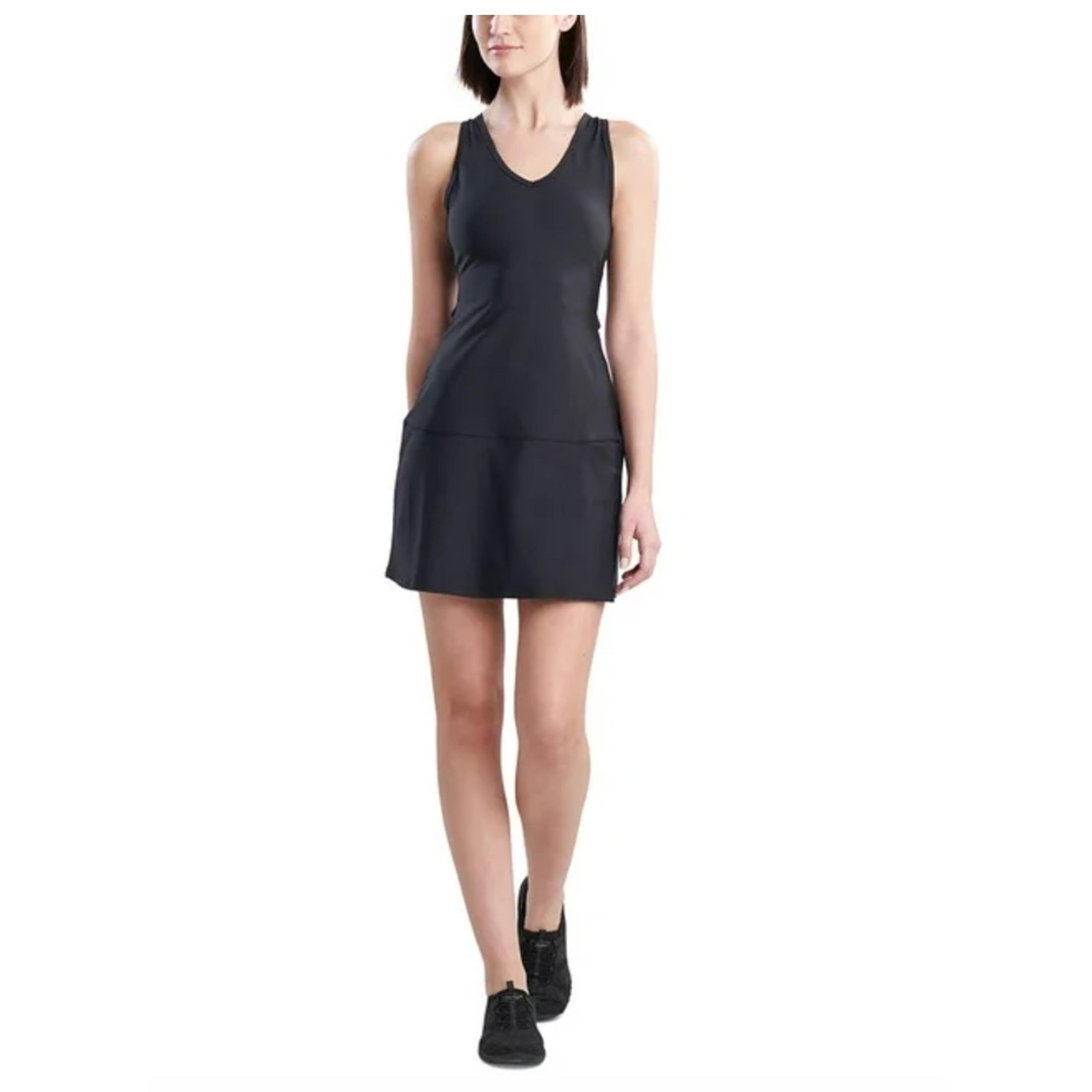 Josie Natori Women's Solstice Back Cutout Dress Black Size Medium NWT