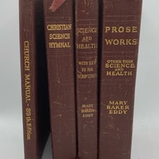 Christian Science book lot Church manual hymnal science and health prose works