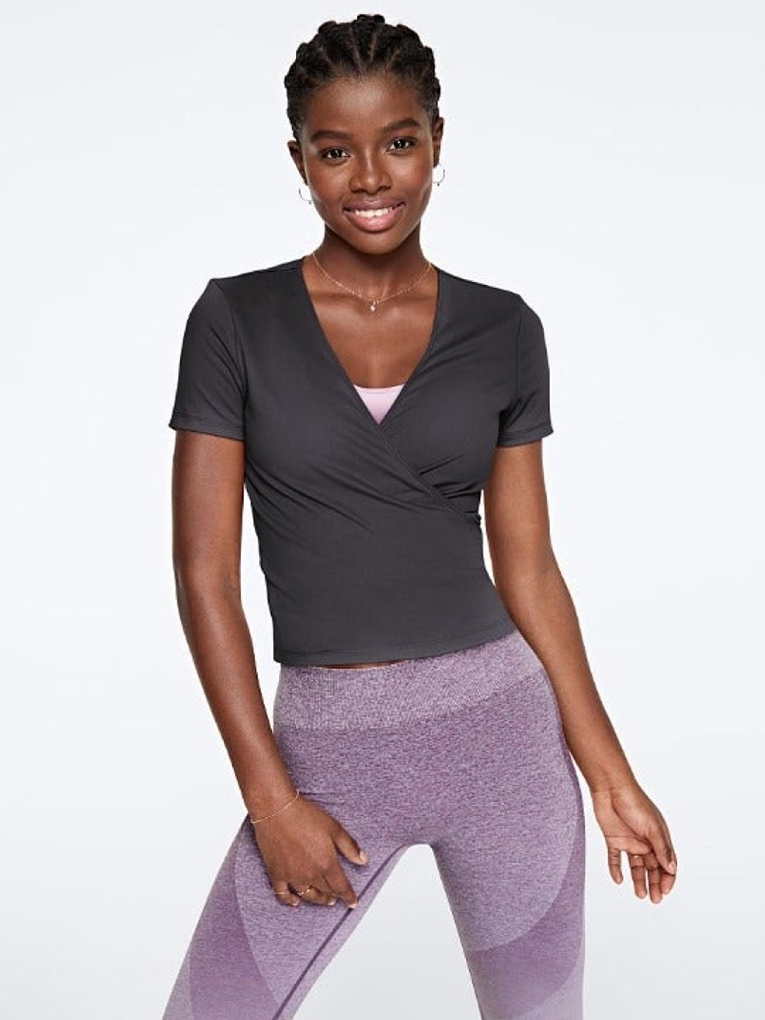 VS PINK ULTIMATE WRAP TOP NWT