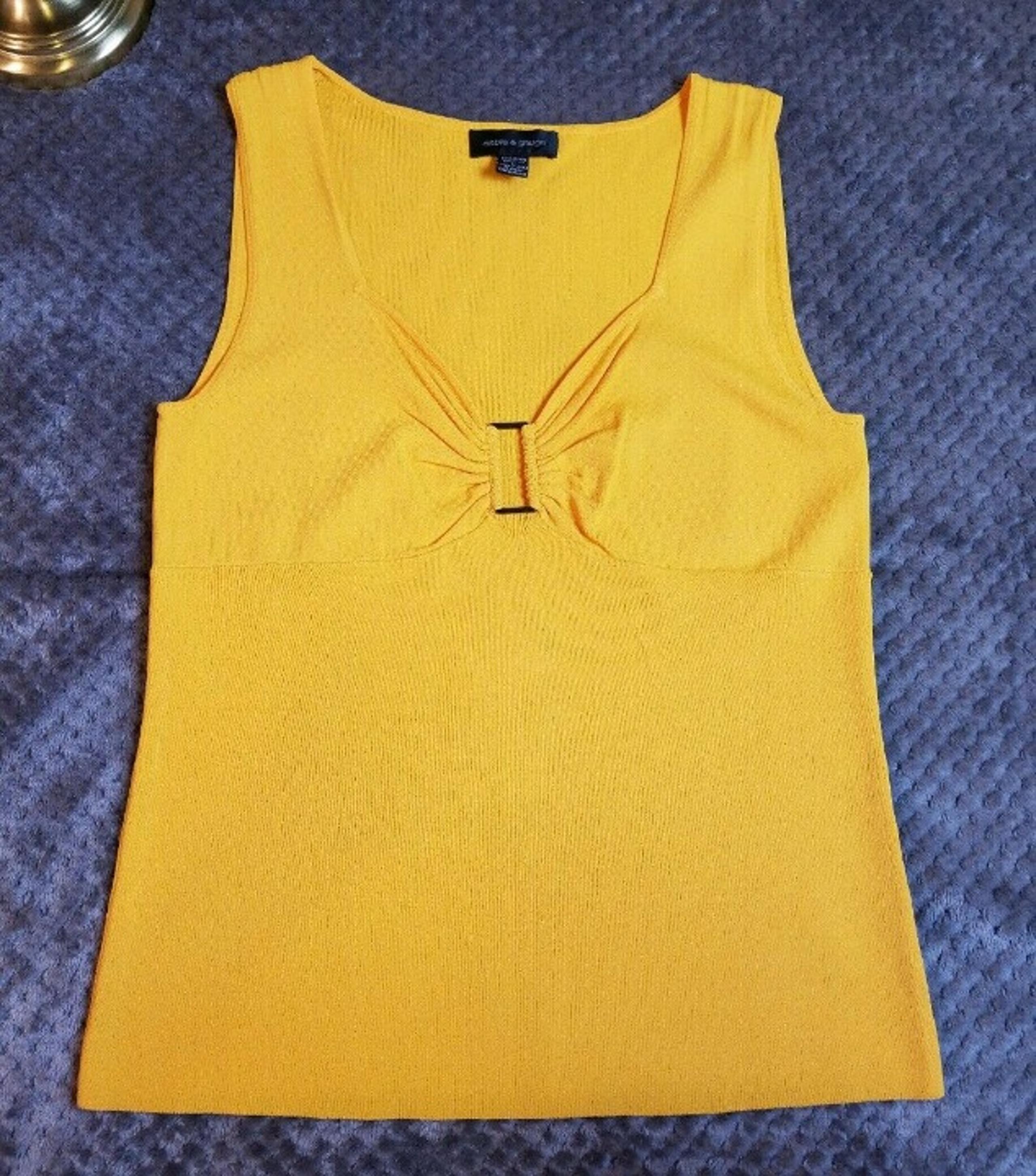 Cable & Gauge XL Orange Knit Tank Top