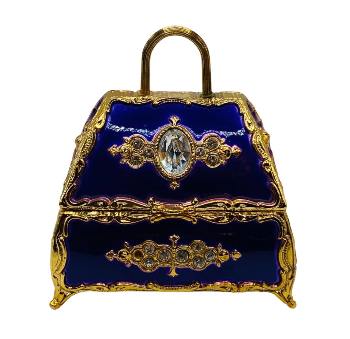 Purple Handbag Shaped Music Box by Splendid Plays “Memories” See Description.